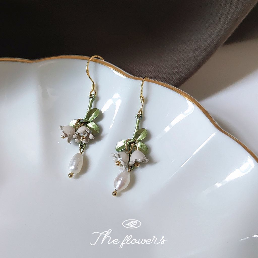 Unique Lily of the Valley Earrings