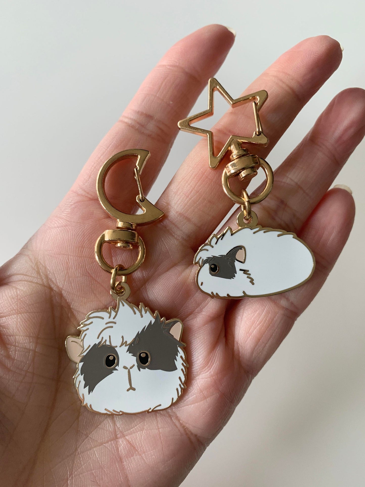 Original Design Guinea Pig Keychains Set