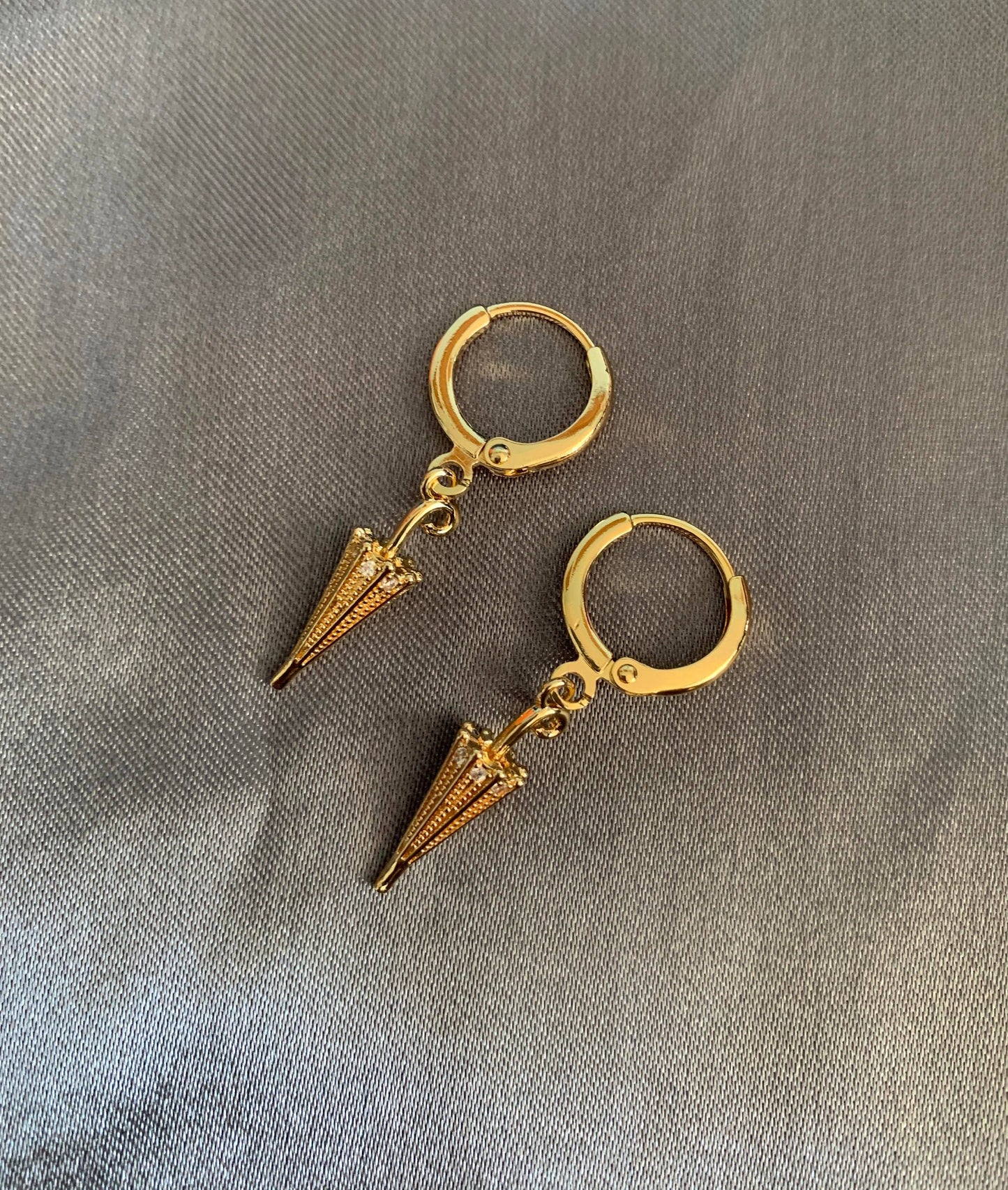 Dainty Umbrella Huggie Earrings