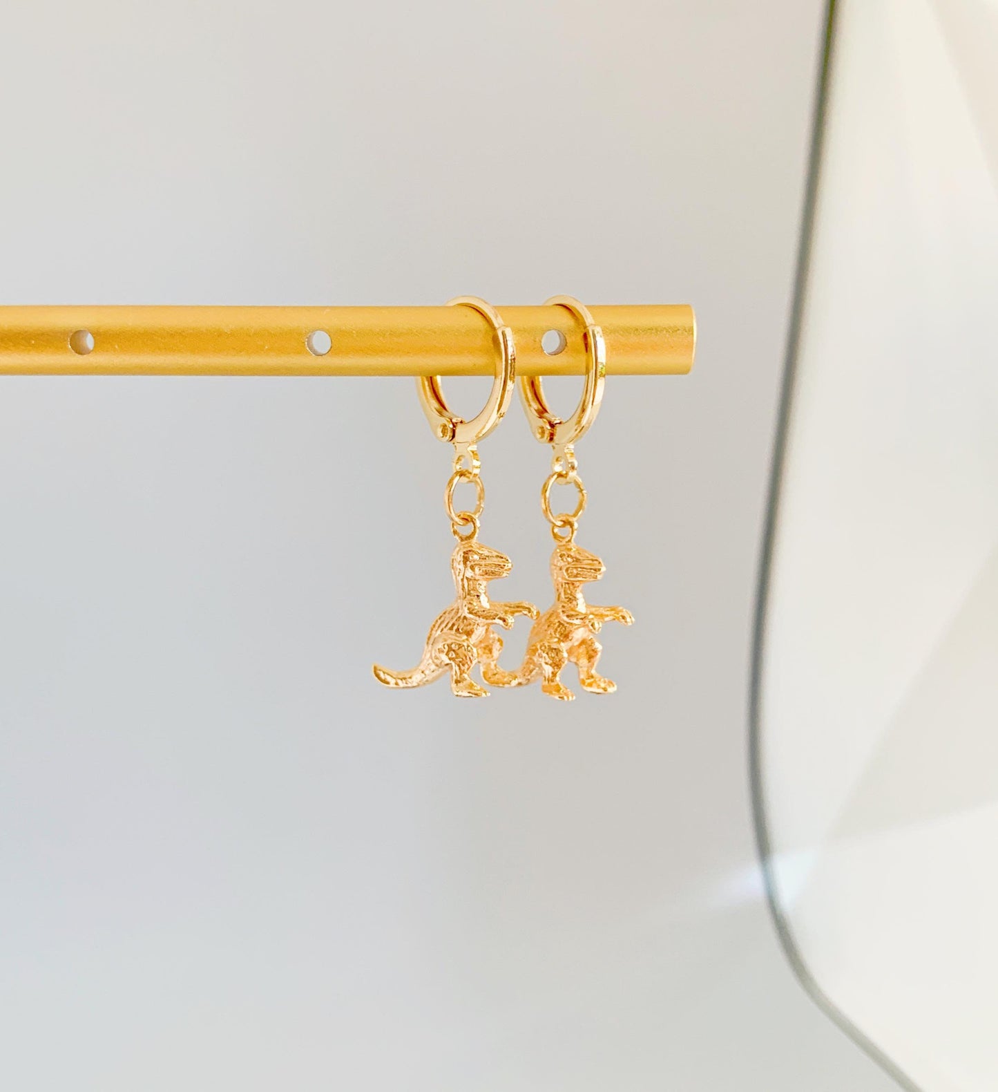 The Dinosaur Trex Huggie Earrings