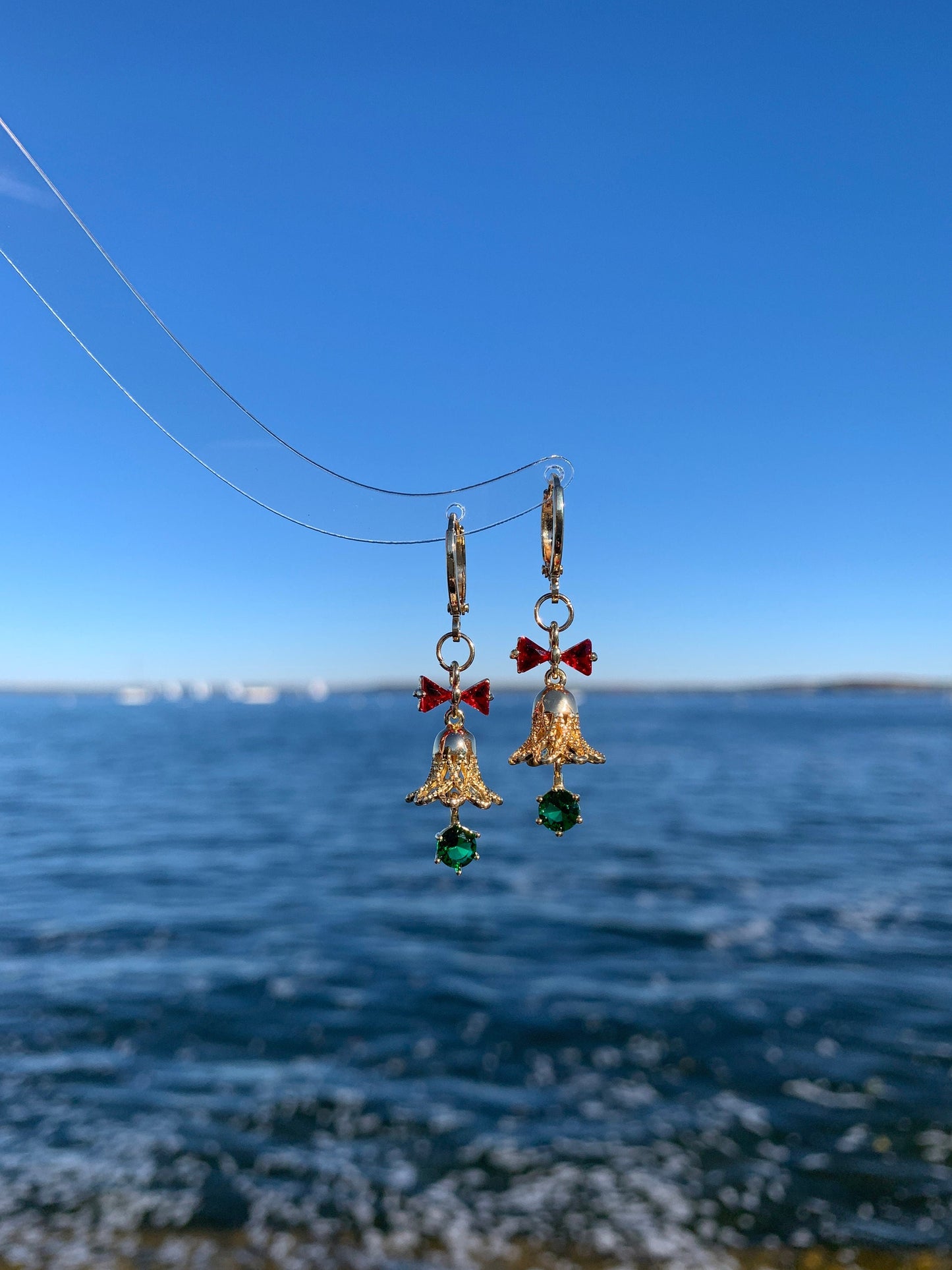 Dainty Jingle Bell Huggie Earrings