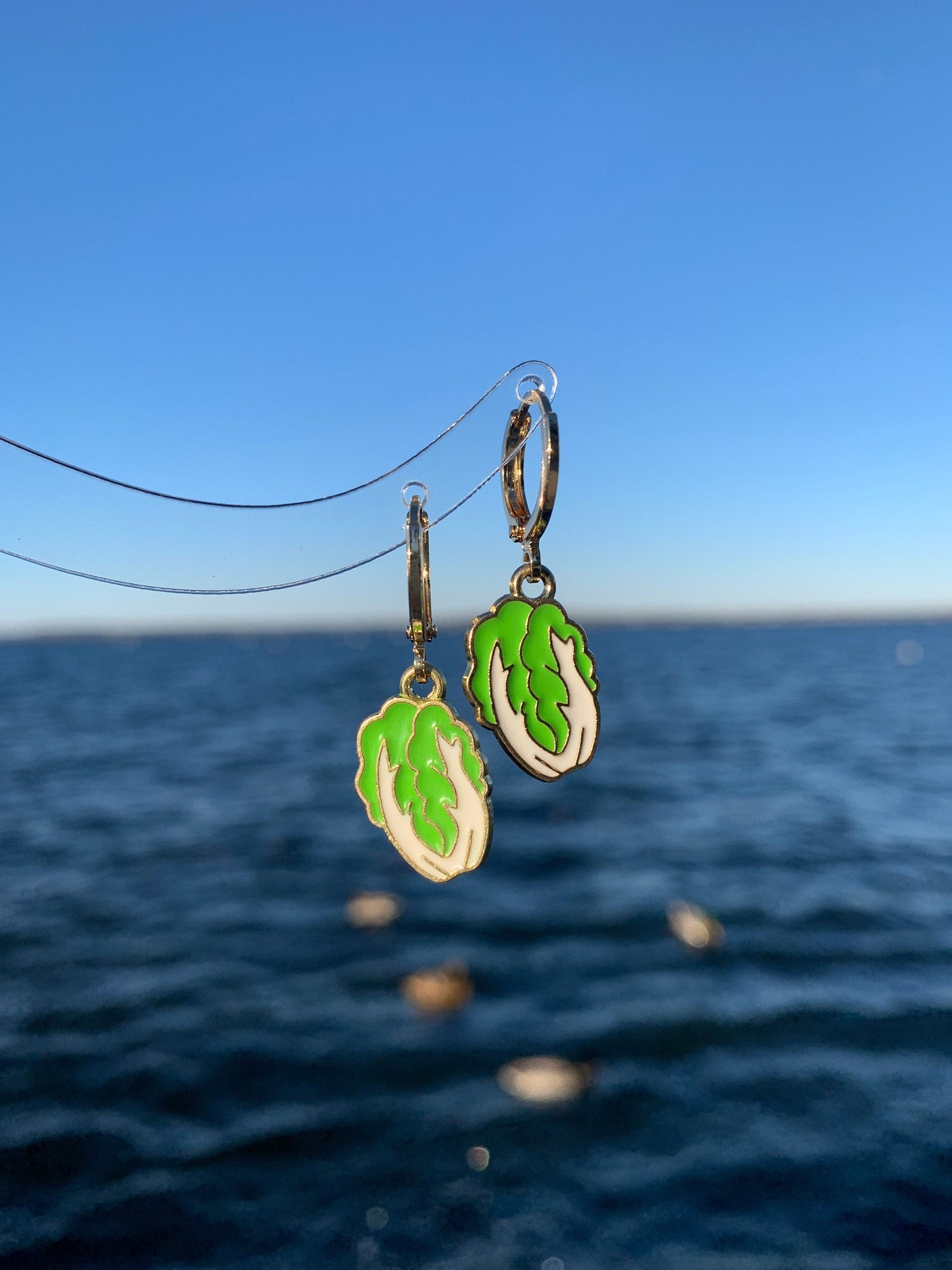 Unique Lettuce Earrings