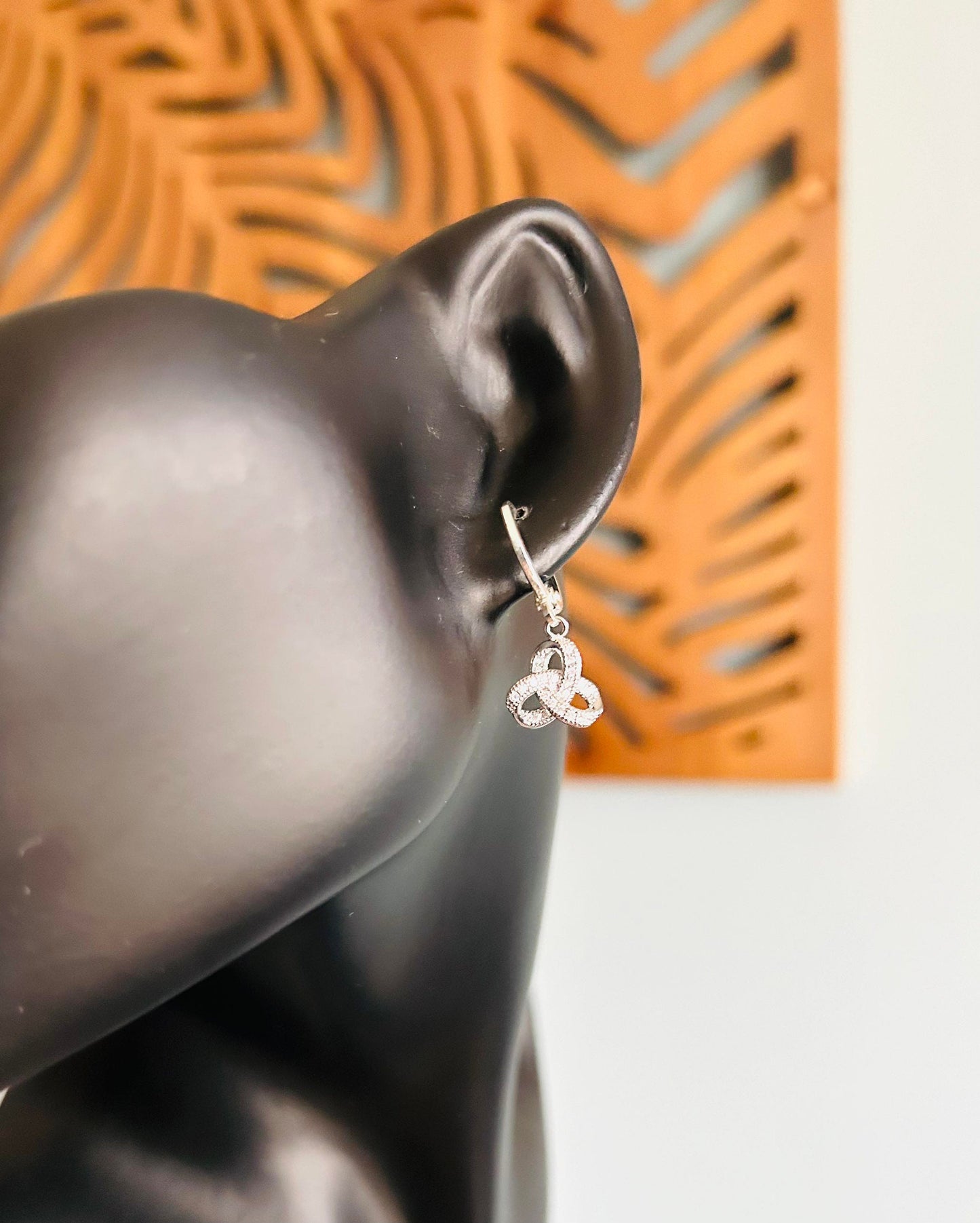 Dainty Silver Charm Earrings