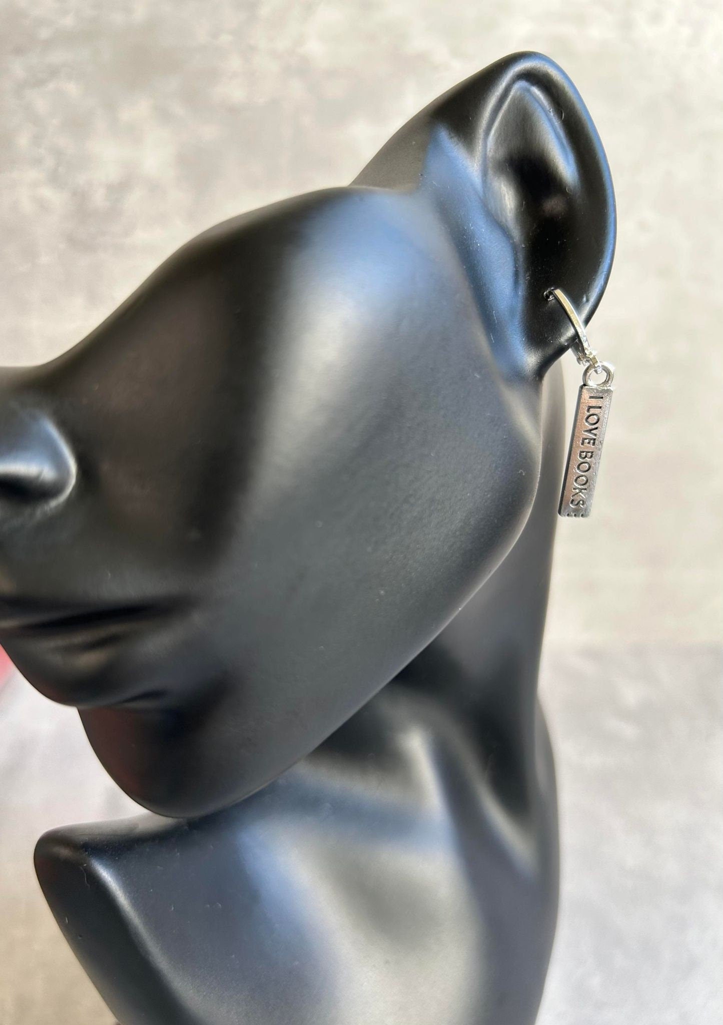 Mismatch I Love Books Earrings