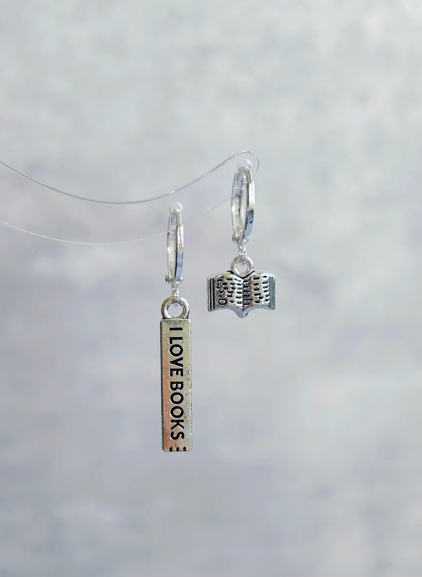 Mismatch I Love Books Earrings