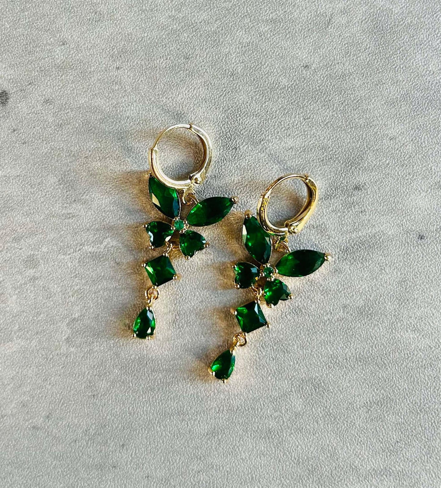 14K Gold Plateted Butterfly Dangle Earrings