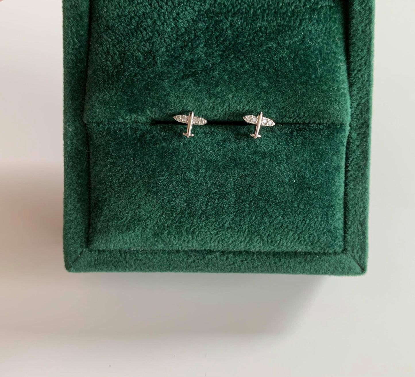 Mini Airplane Stud Earrings