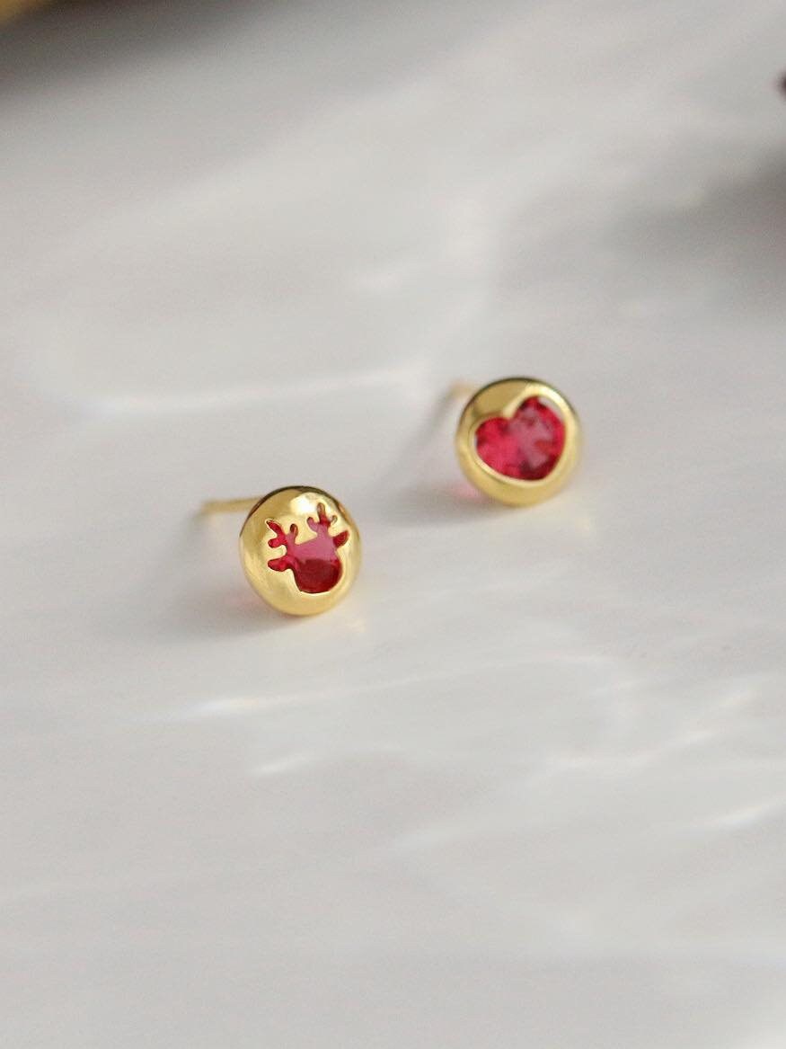 Dainty Mini Christmas Stud Earrings