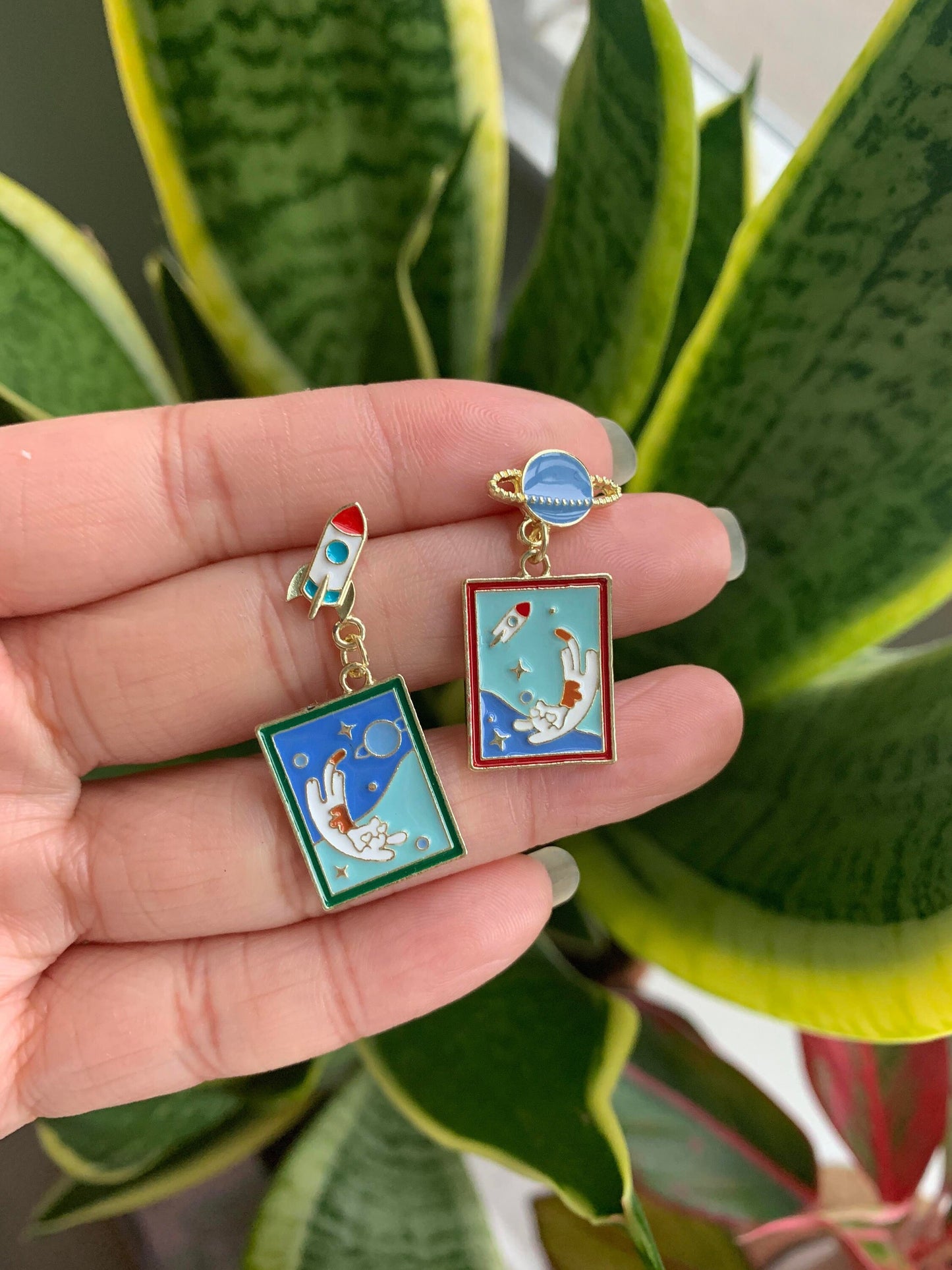 Unique Space Kitty Earrings