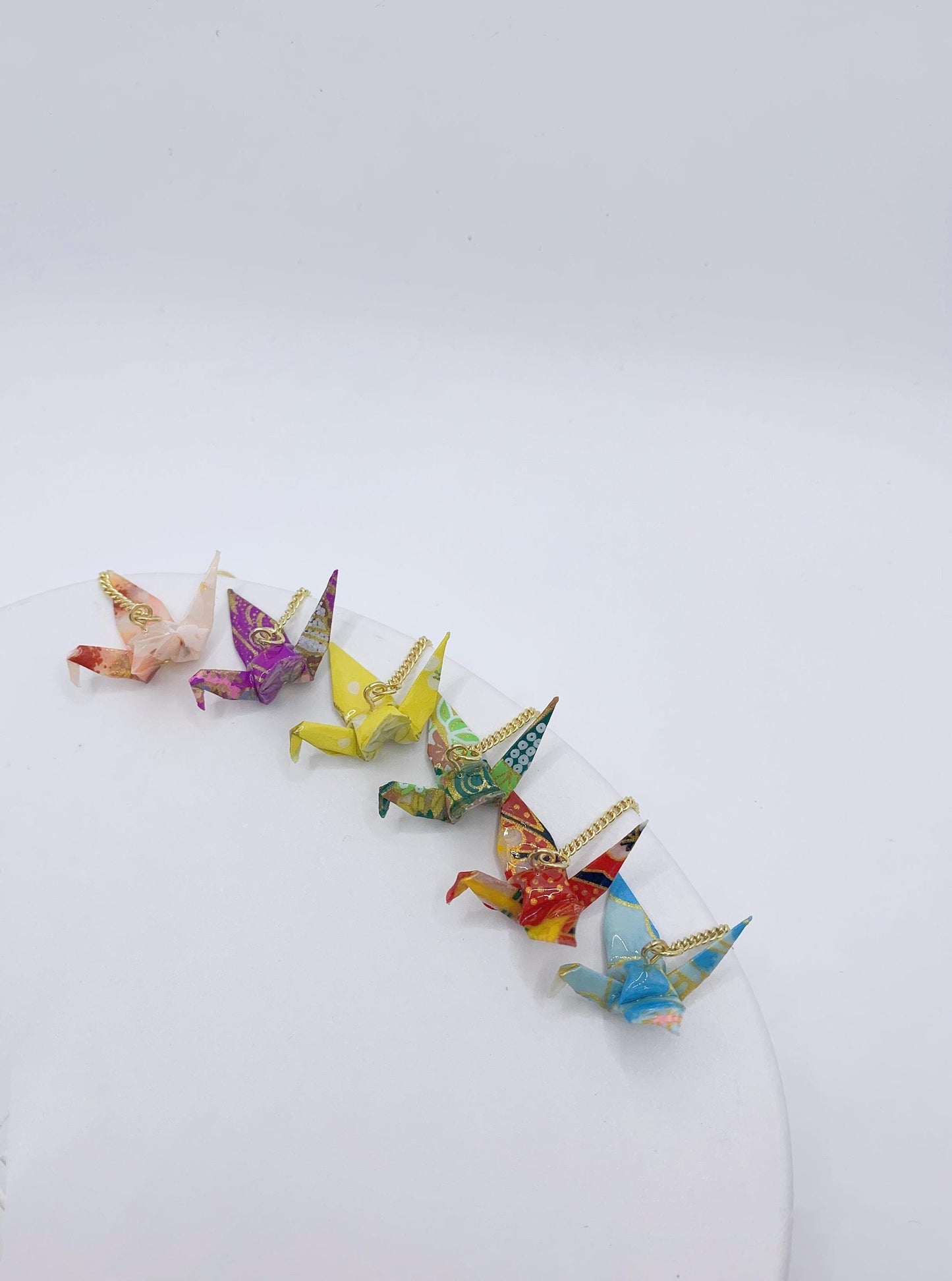 Unique Origami Crane Earring