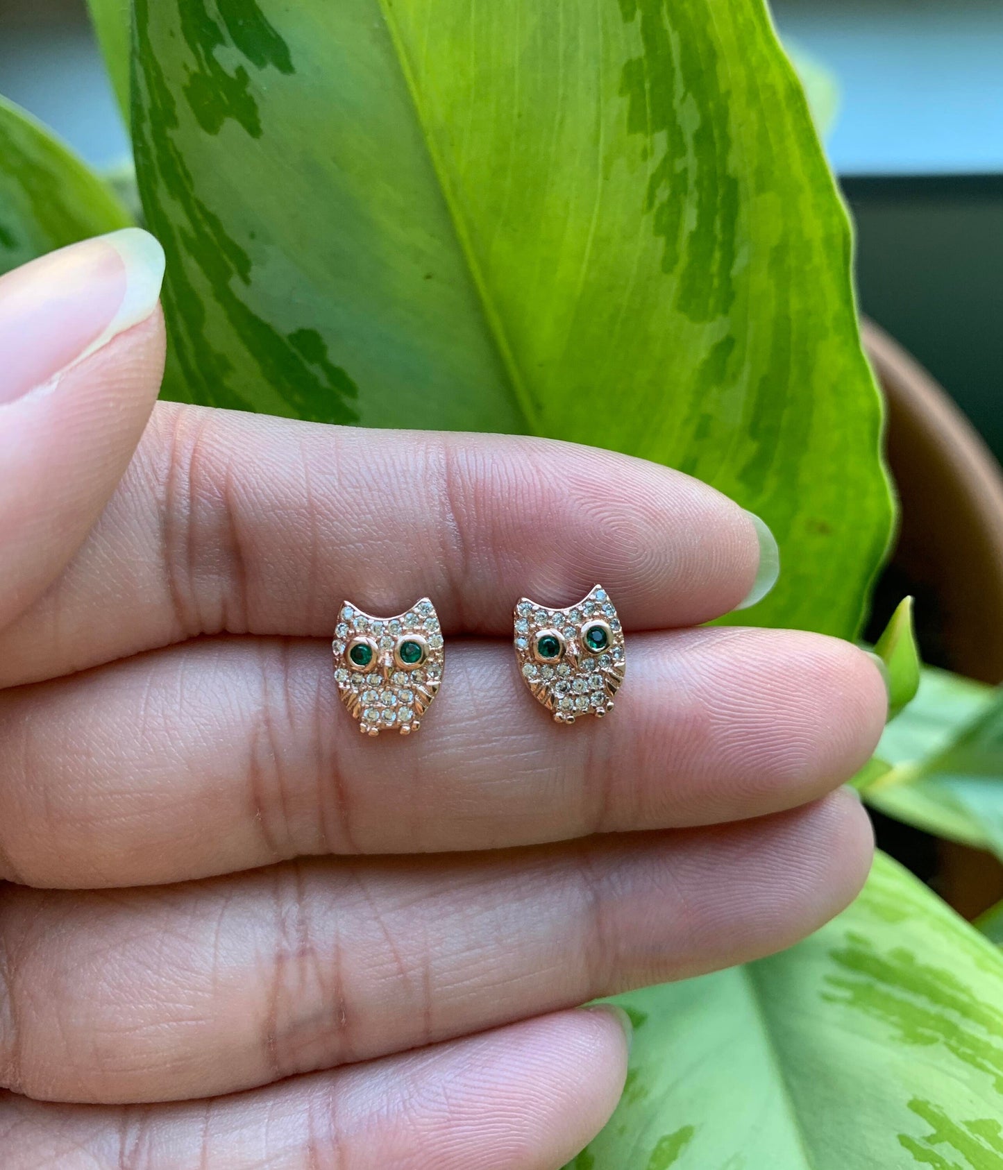 The Owl Stud Earrings