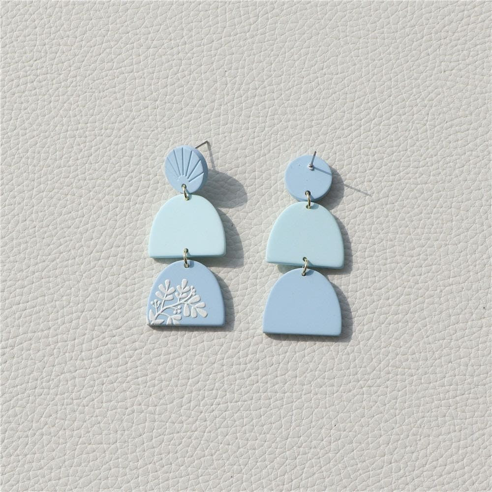 Acrylic Floral Earrings (Lightweight)