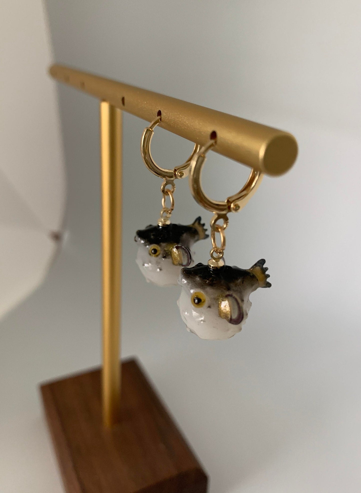 Unique Pufferfish Earrings