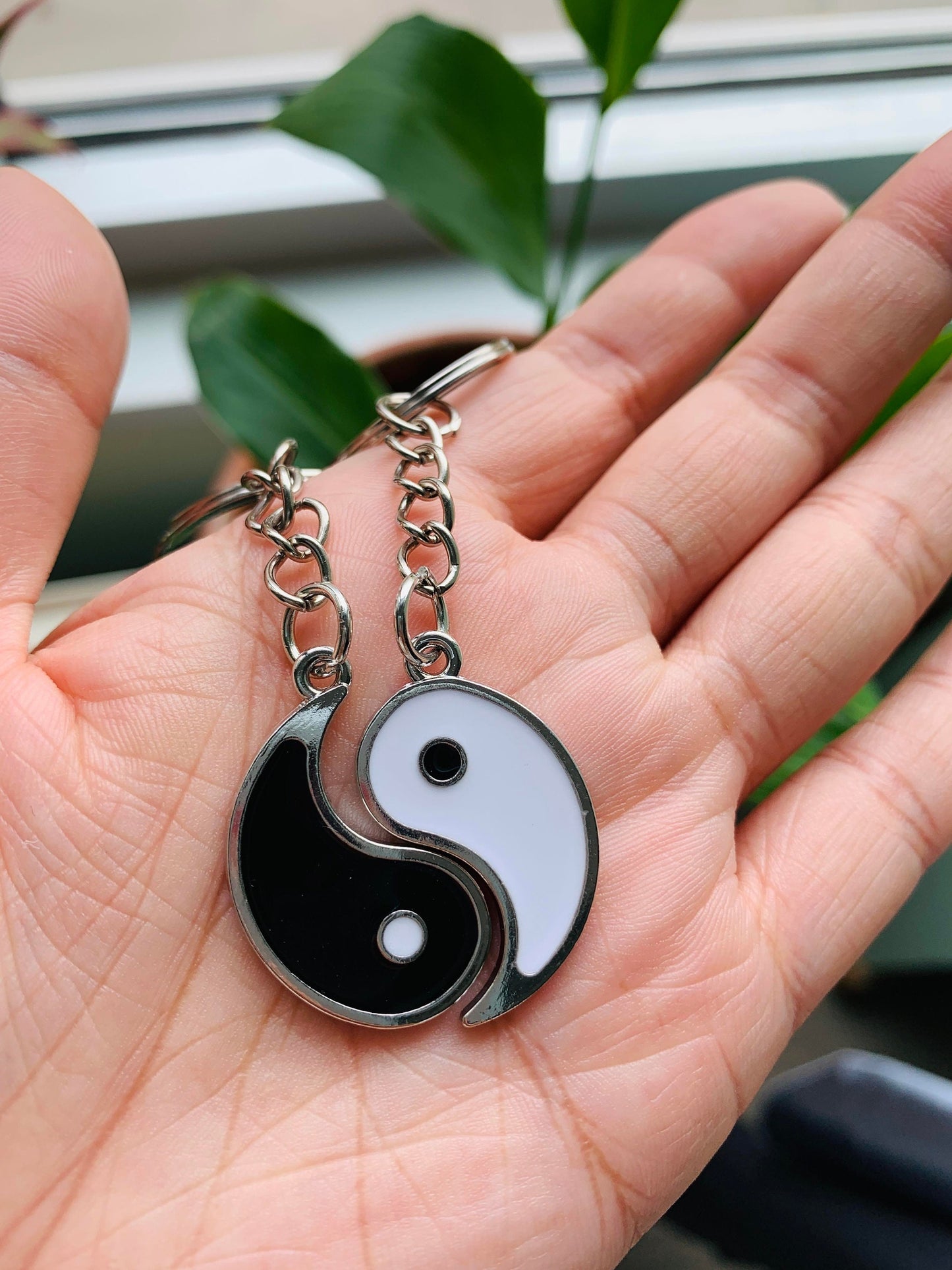 Unique Yin Yang Keychains Set