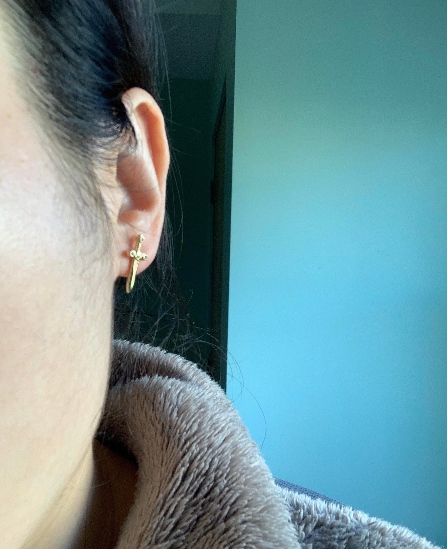 Medieval Sword Stud Earrings