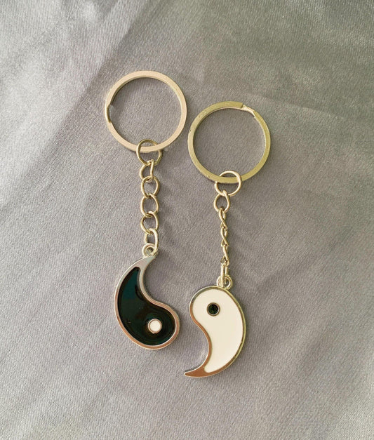 Unique Yin Yang Keychains Set