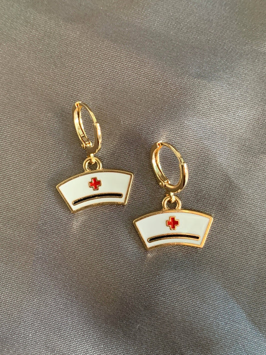 Unique Scrub Cap Earrings Nurse Earrings