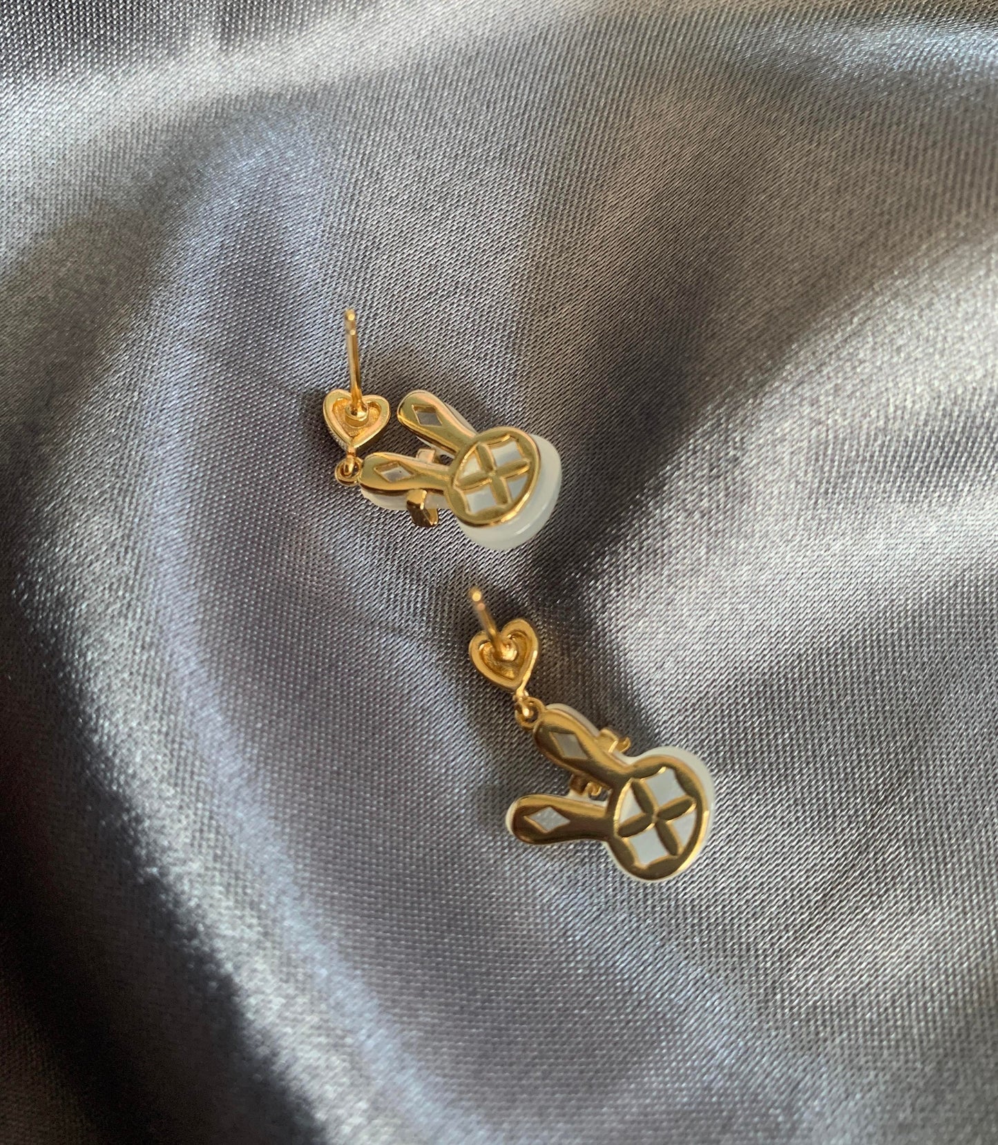 Dainty Bunny Drop Earrings