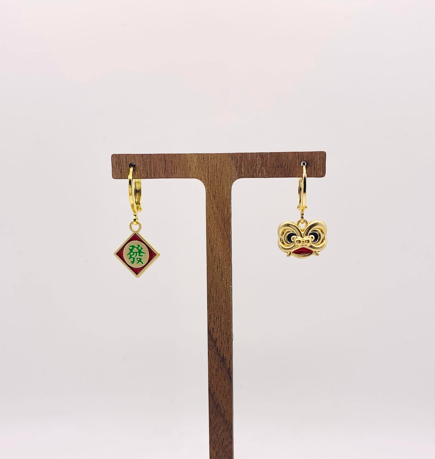 Unique Lunar New Year Lion Dance Earrings