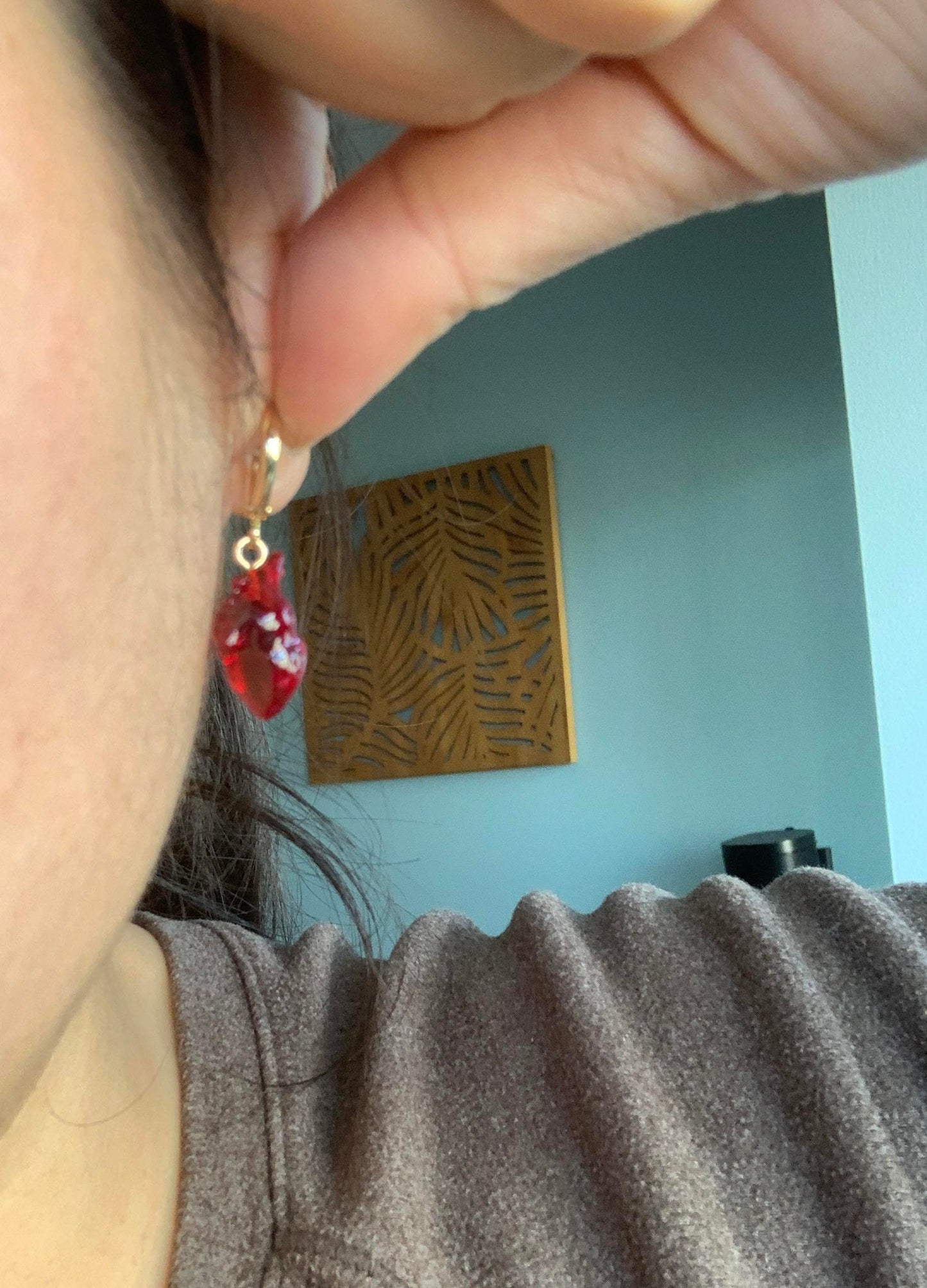 The Heart Huggie Earrings