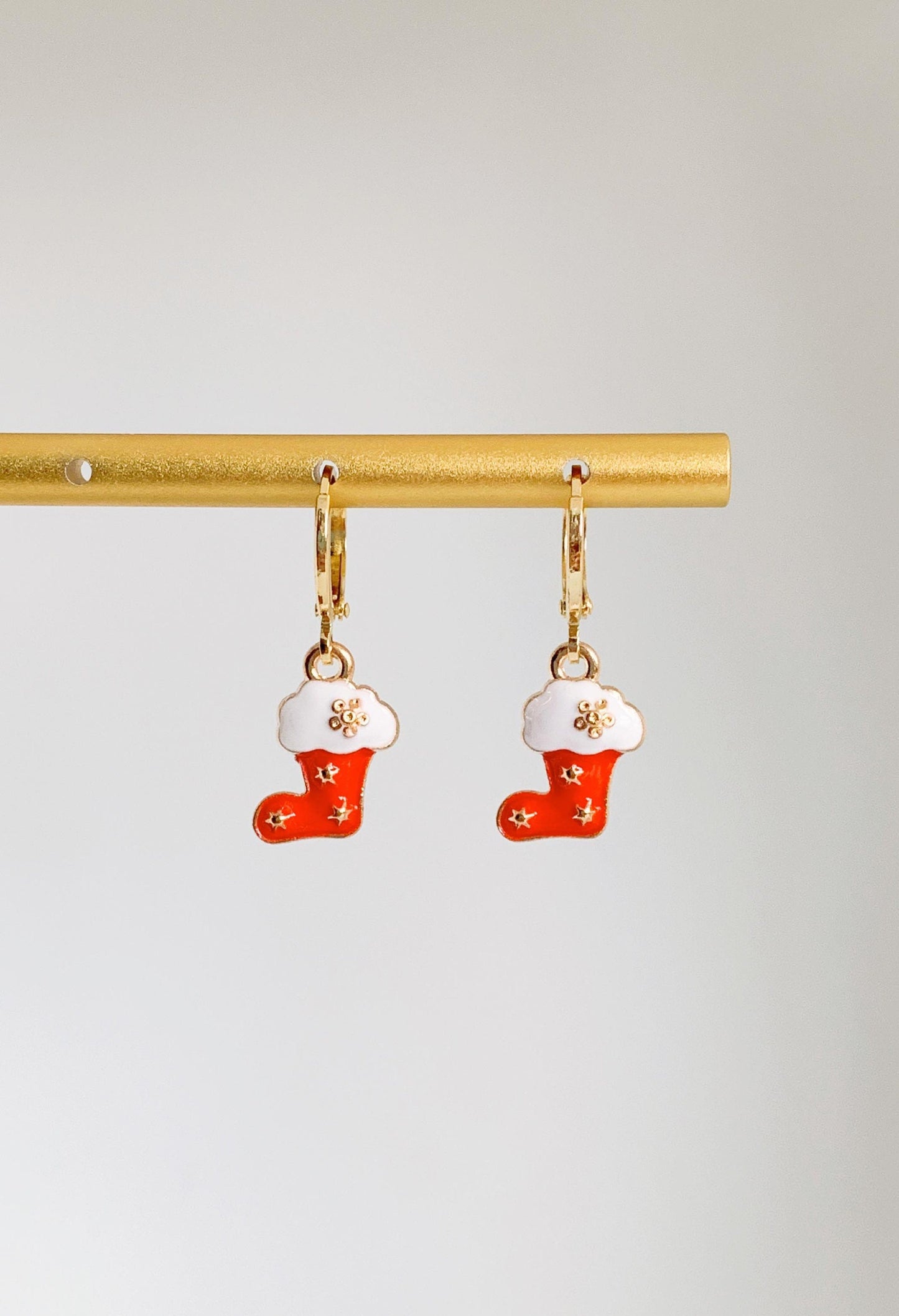 Dainty Christmas Stockings Earrings