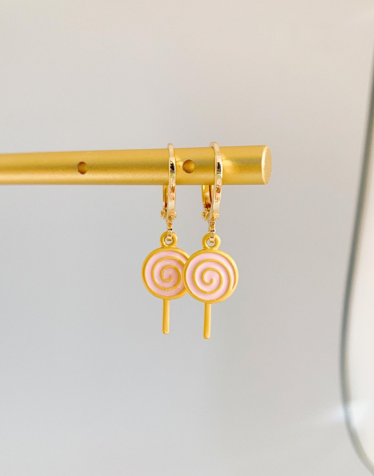 Dainty Lollipop Huggie Earrings