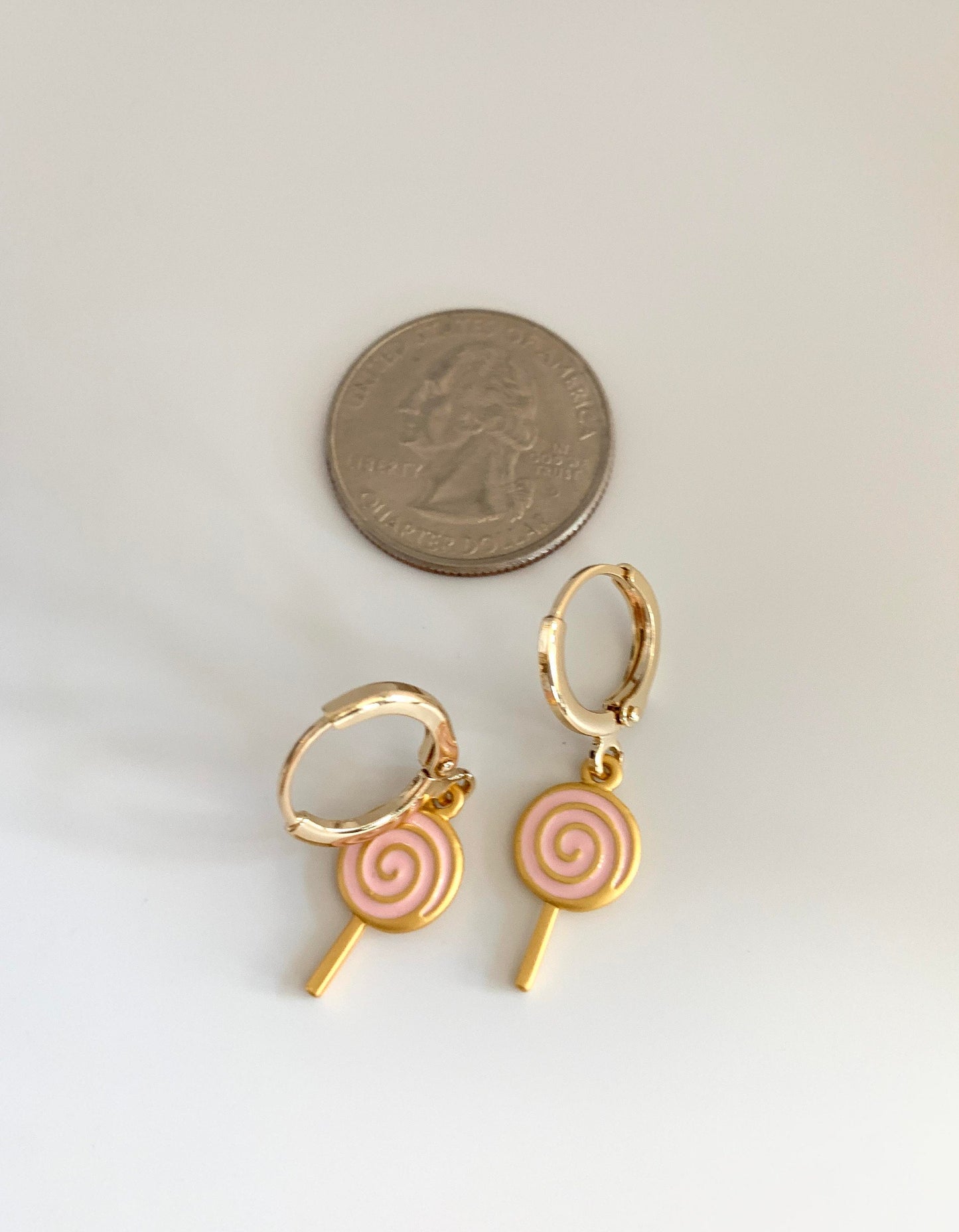 Dainty Lollipop Huggie Earrings