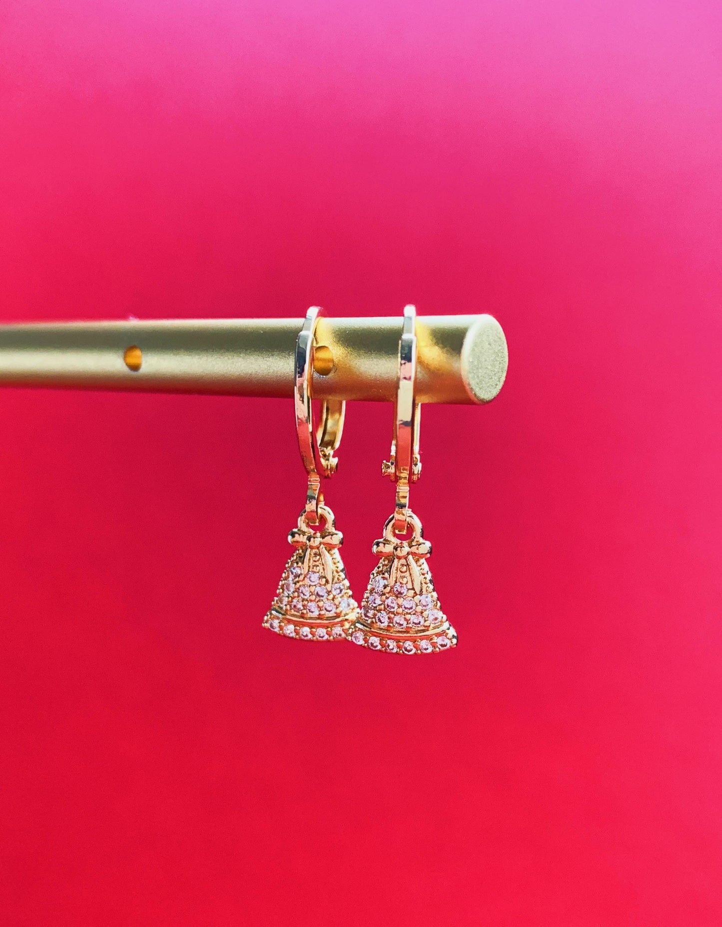 Dainty Minimalist Jingle Bells Earrings