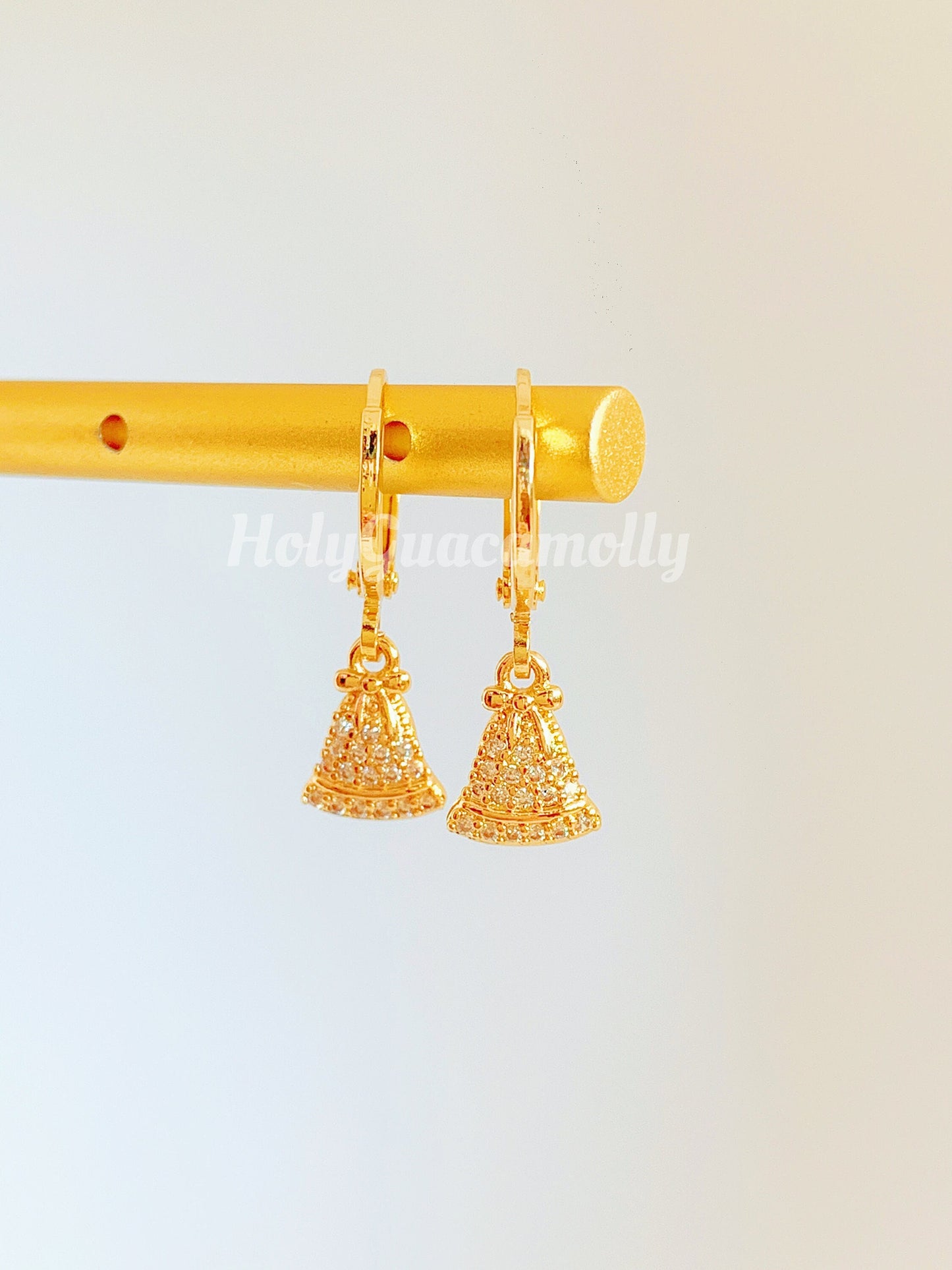 Dainty Minimalist Jingle Bells Earrings