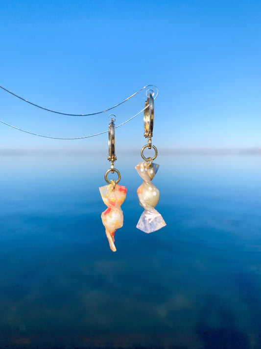 Unique Candy Huggie Earrings