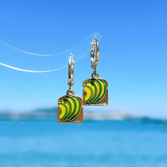 Unique Avocado Toast Earrings