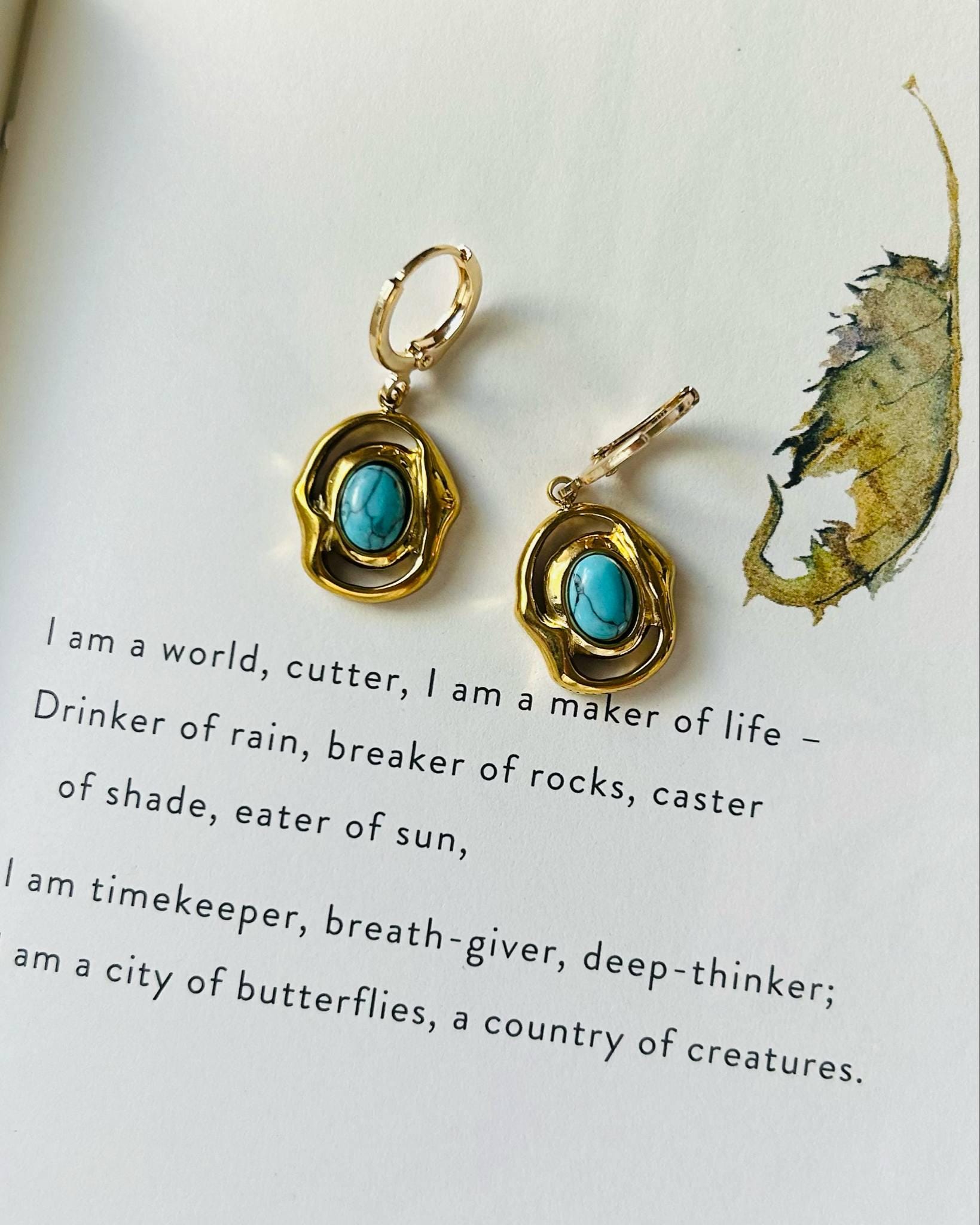 Dainty Turquoise Earrings