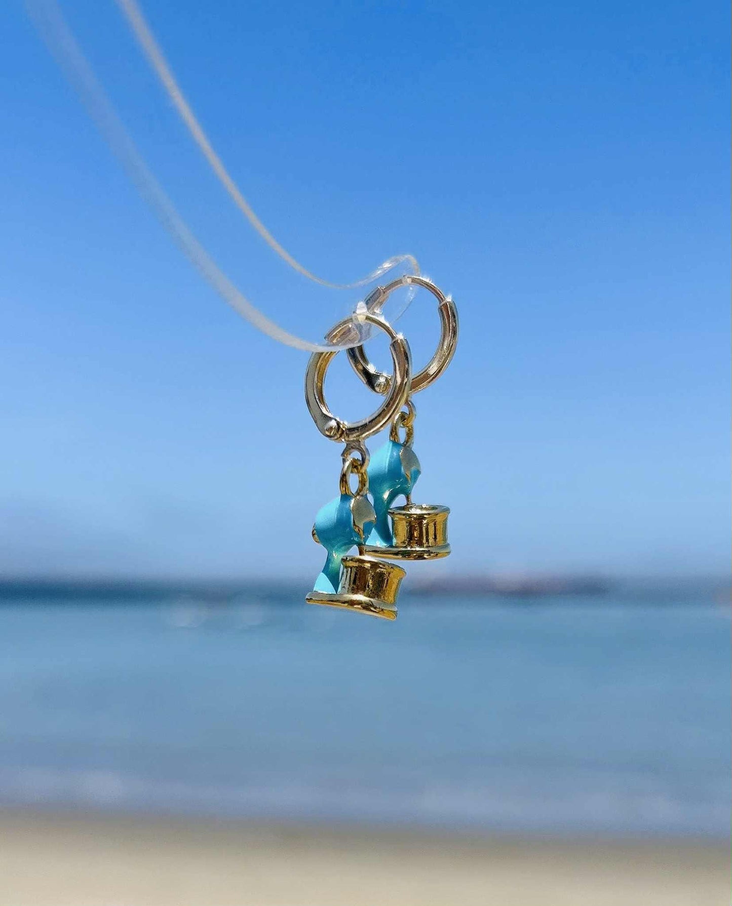 Unique 14K Gold Plated Kitchen Mixer Earrings