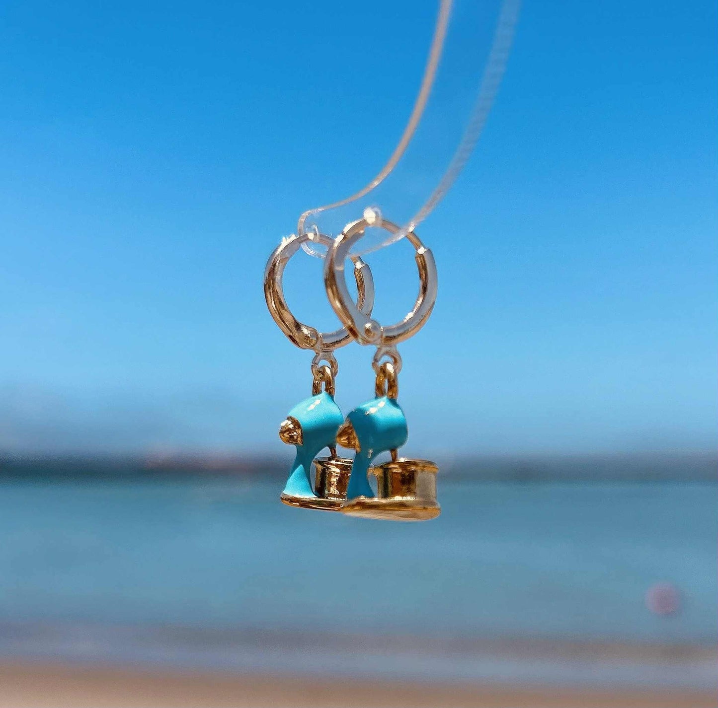 Unique 14K Gold Plated Kitchen Mixer Earrings