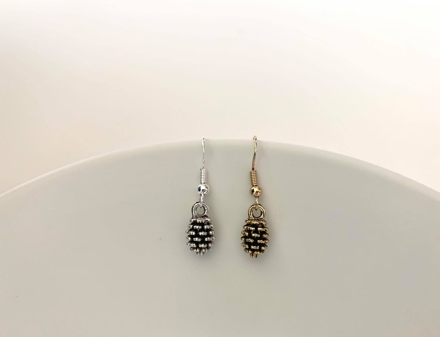 Unique Mini Pine Cone Earrings