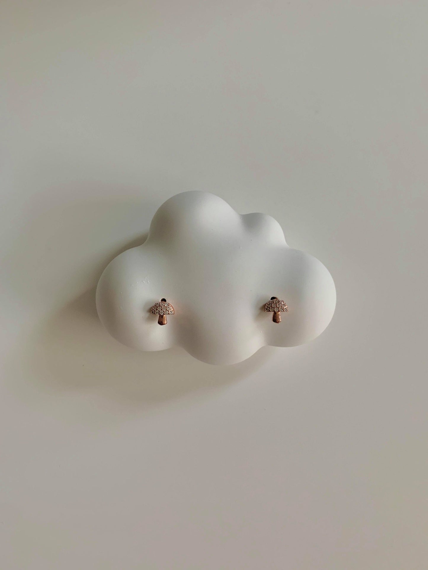 Mini Mushroom Stud Earrings