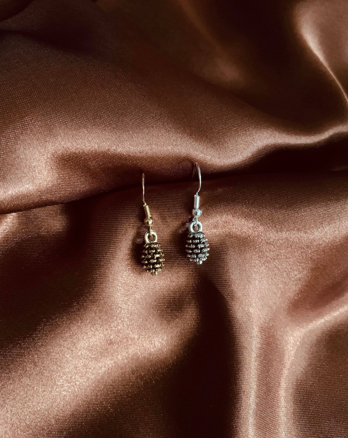 Unique Mini Pine Cone Earrings