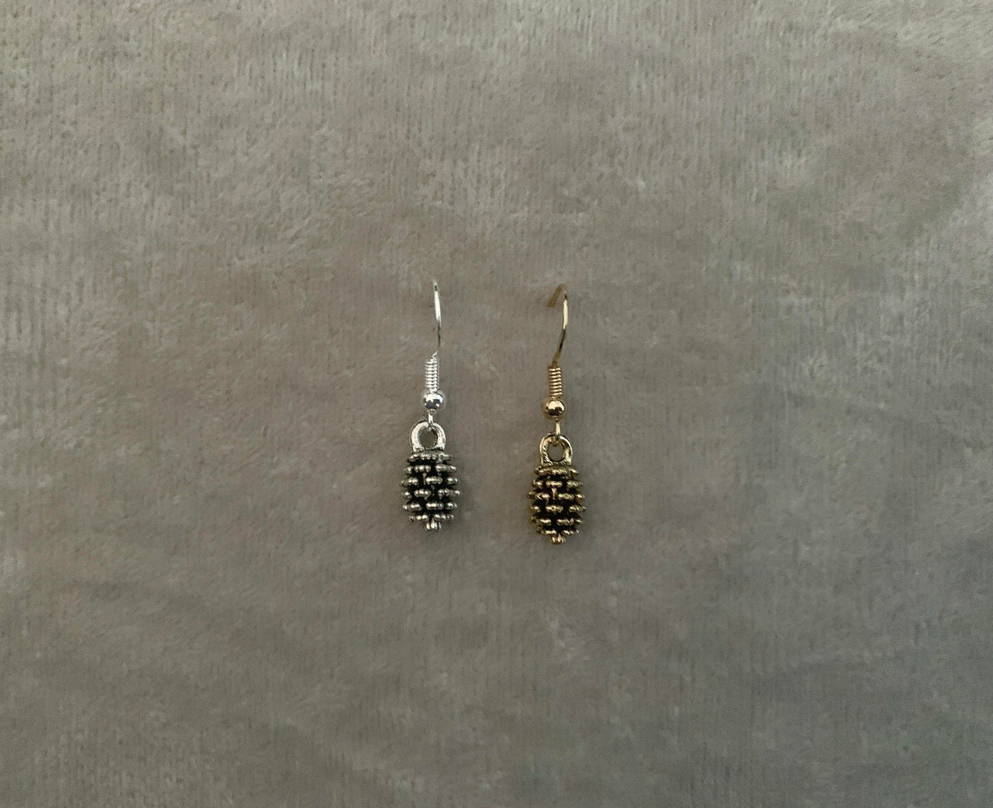 Unique Mini Pine Cone Earrings