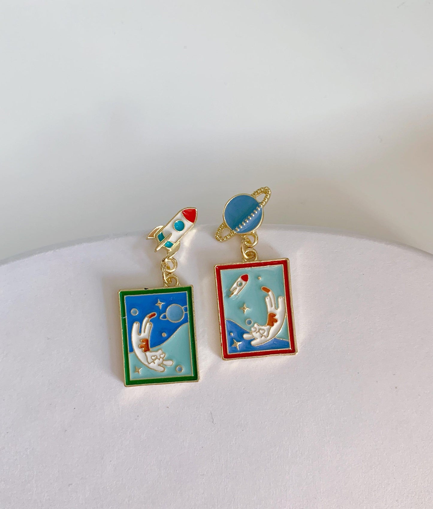 Unique Space Kitty Earrings