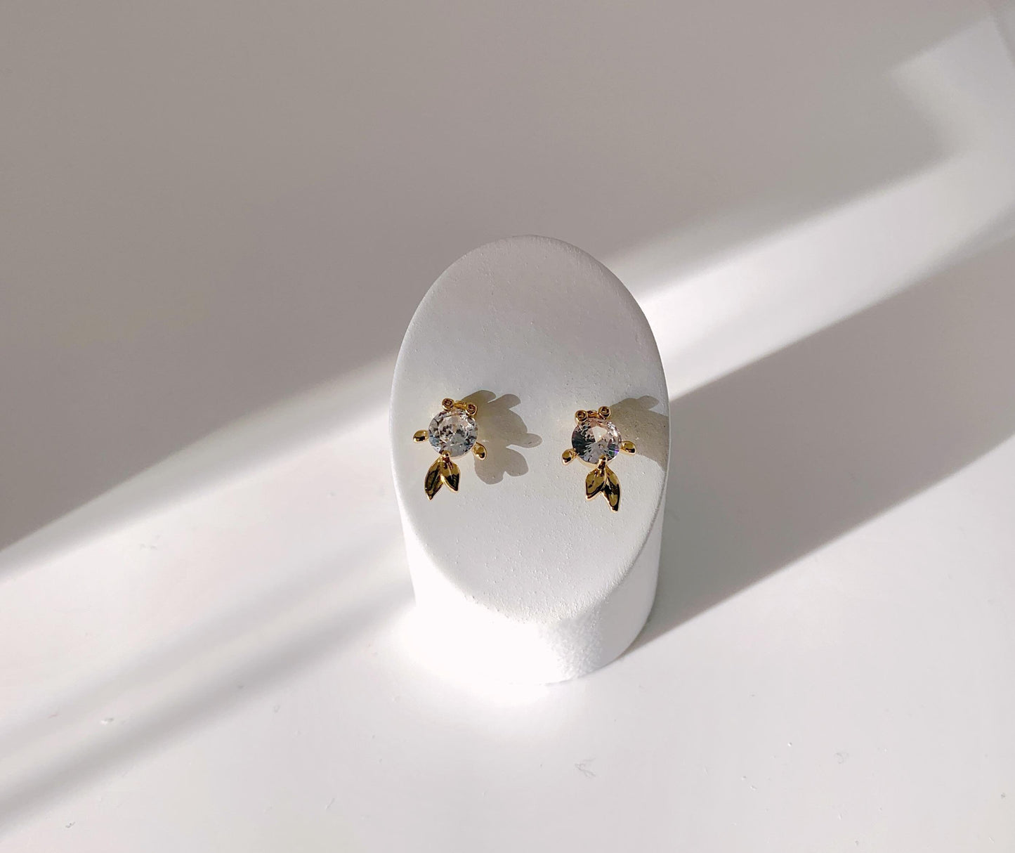 Dainty 14K Gold Plated Goldfish Stud Earrings