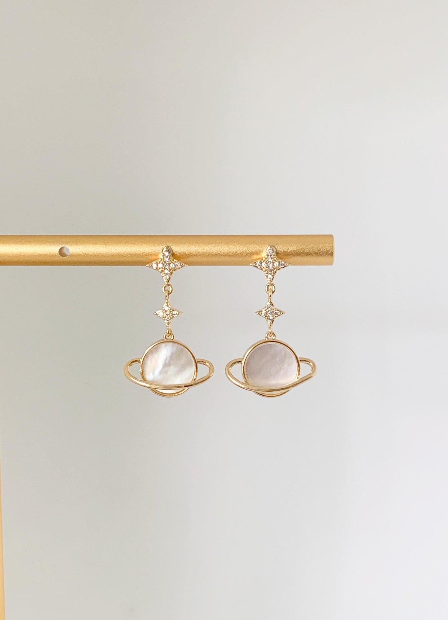 Dainty The Saturn Earrings