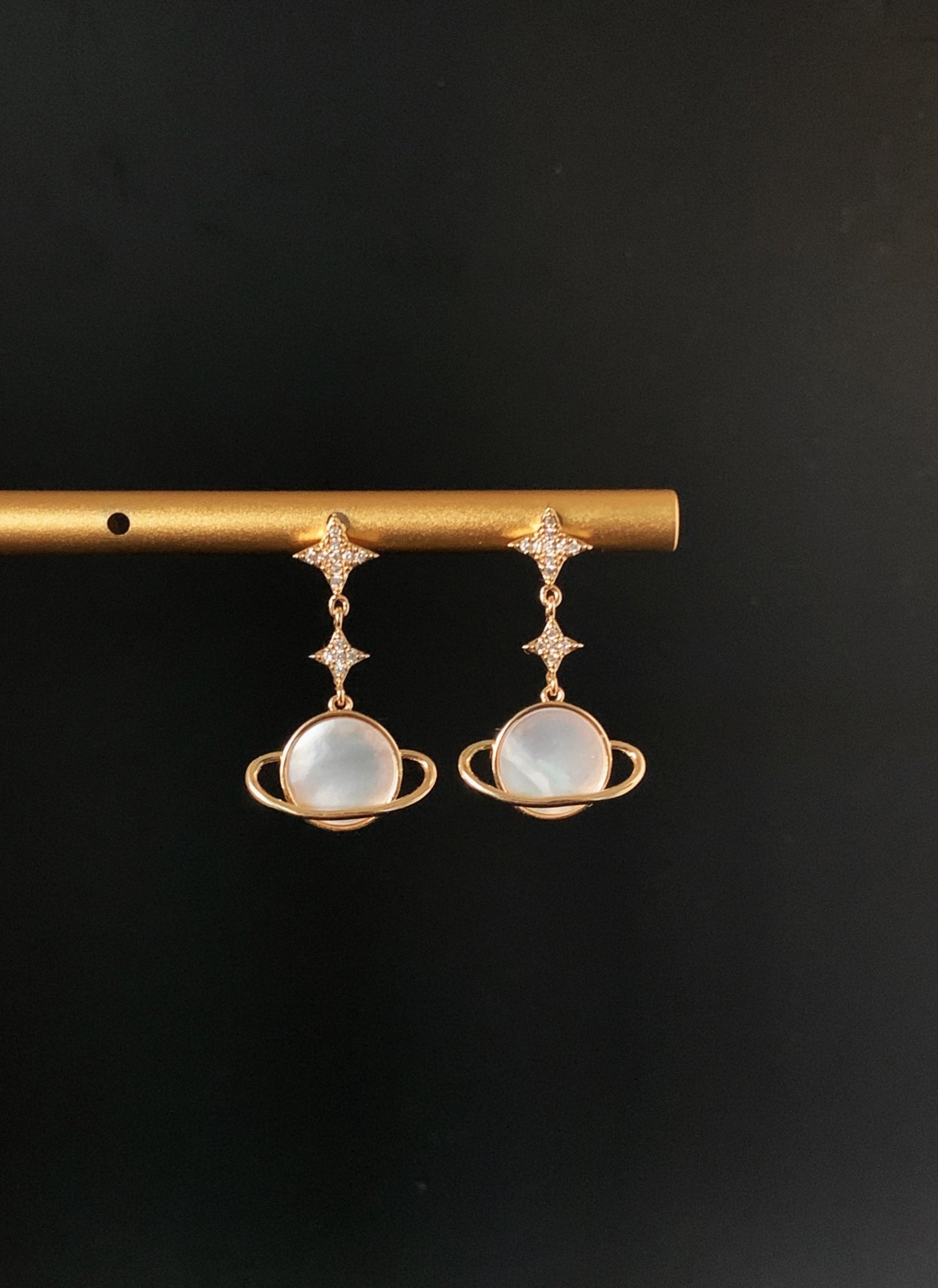 Dainty The Saturn Earrings