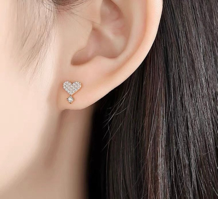 Dainty Cupid Stud Earrings