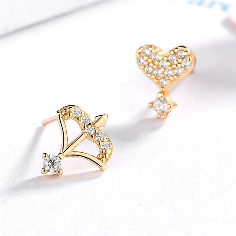 Dainty Cupid Stud Earrings