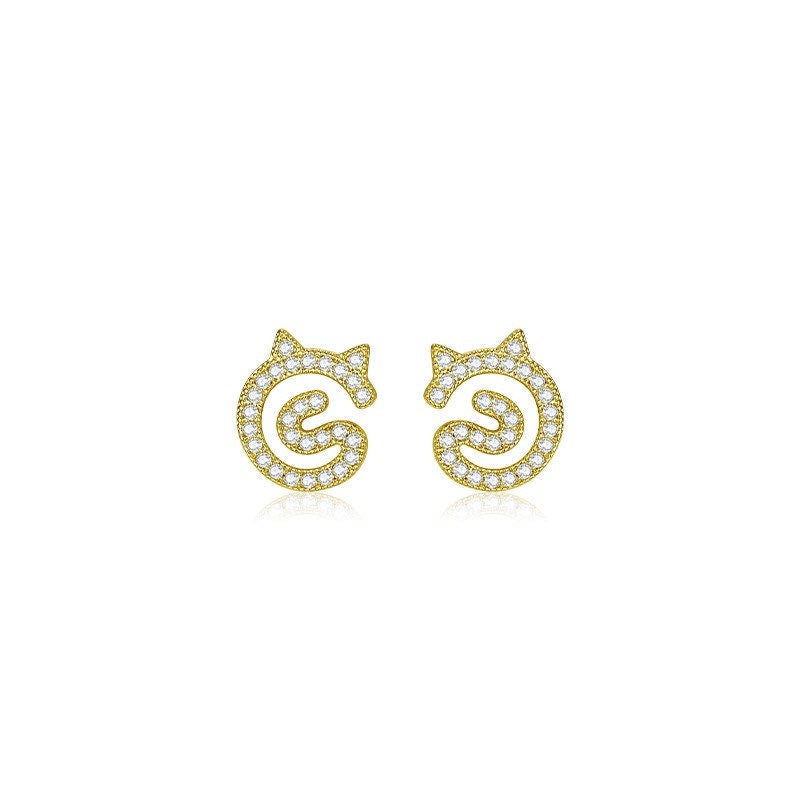 Unique Catnado Stud Earrings