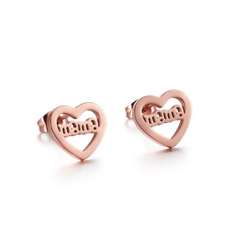 Mama Heart Earring Mother's Day Earring