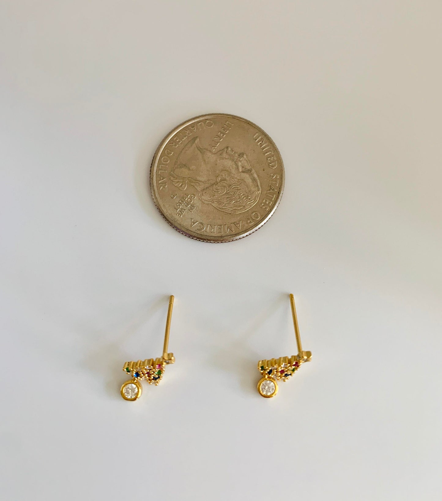 Dainty Mini Christmas Tree Stud Earrings