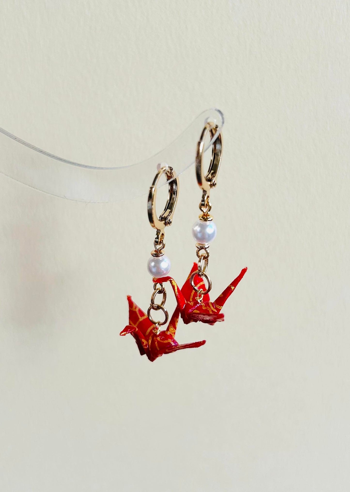 Original Design Origami Crane Earring