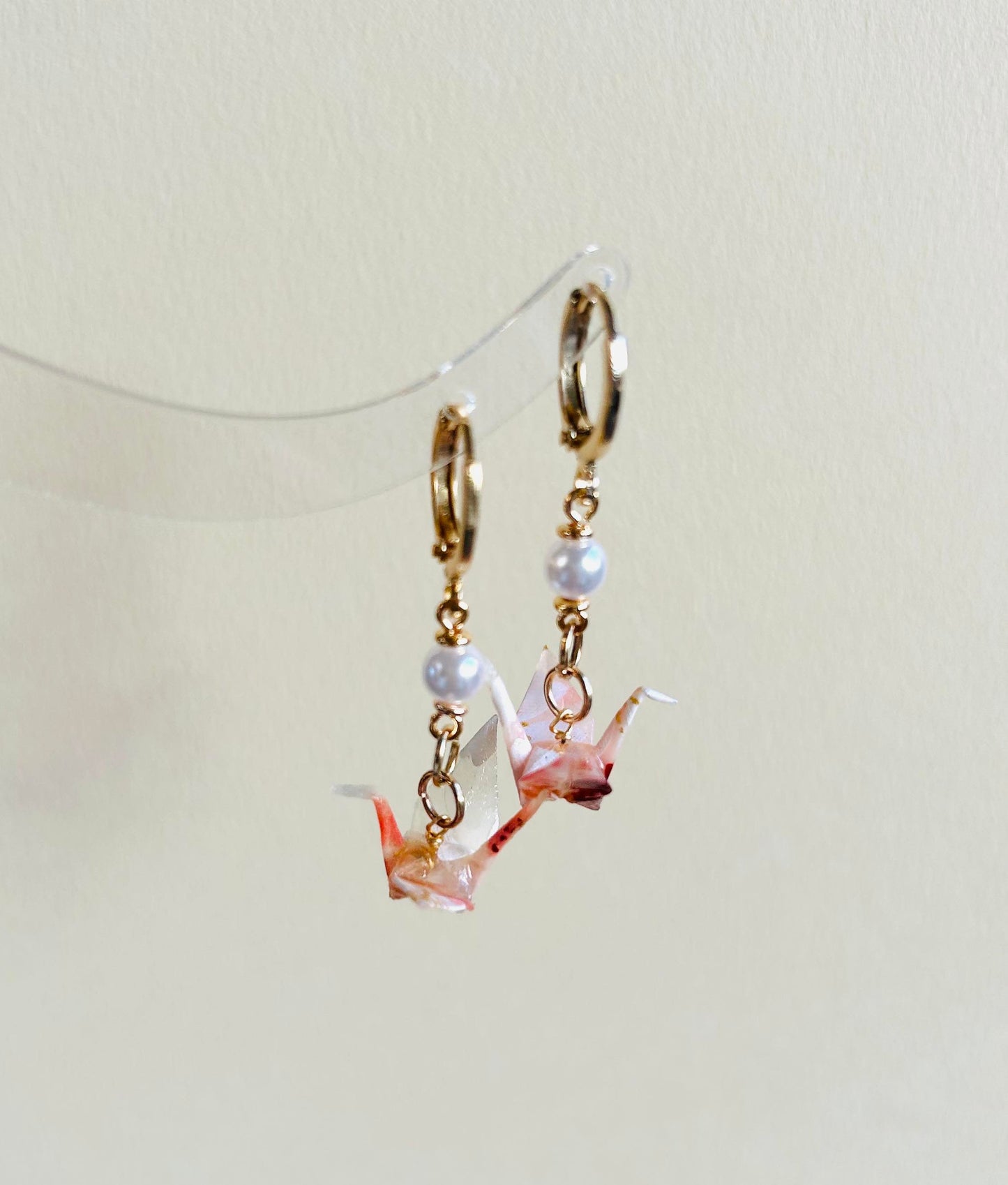 Original Design Origami Crane Earring