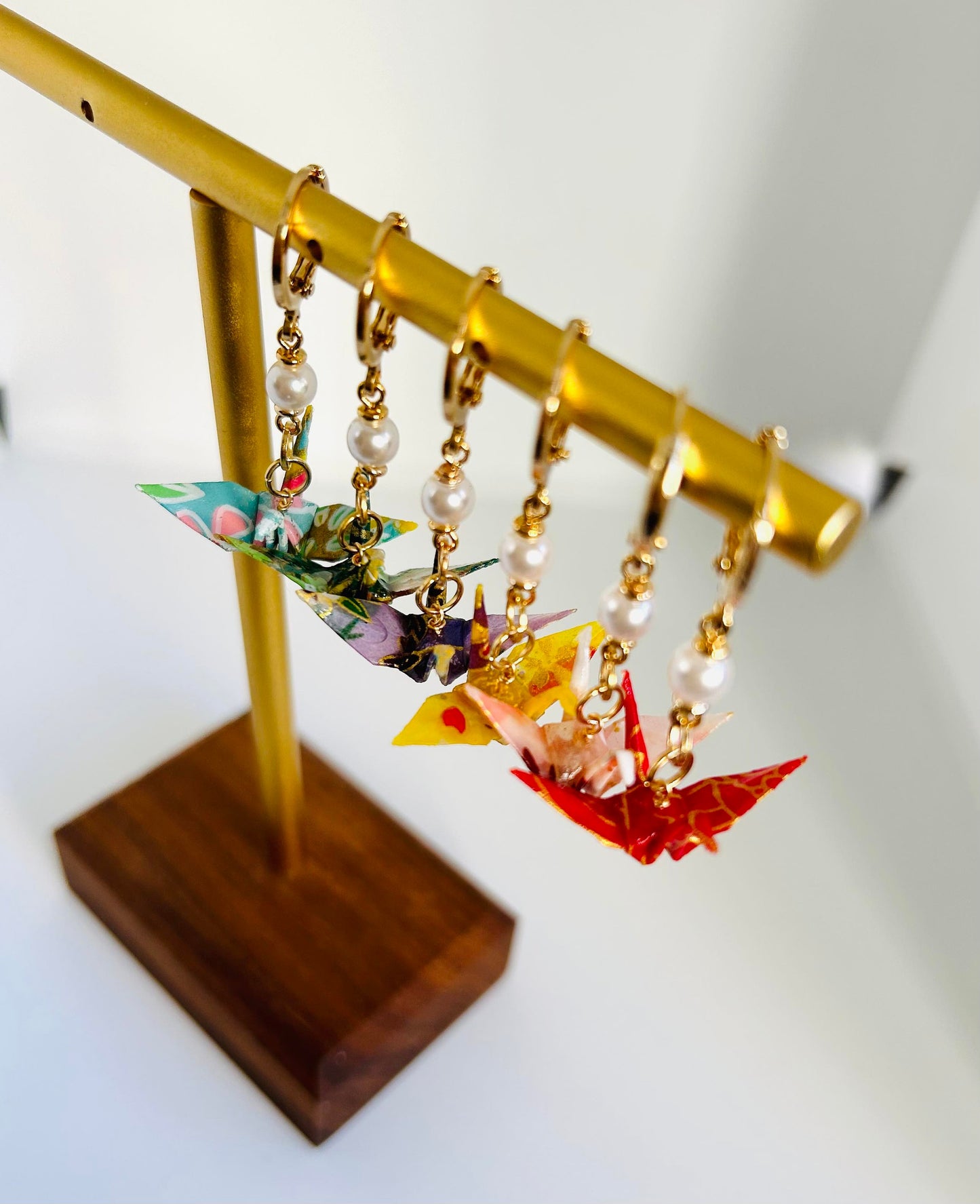 Original Design Origami Crane Earring